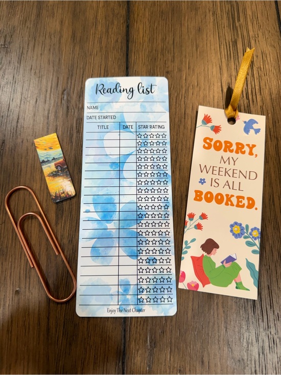 Source Unknown Other - Bookmark bundle. 4 bookmarks- two paper, one metal and one magnetic
